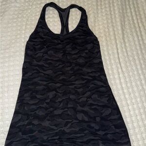 Lululemon Black Camouflage racerback Tank Top